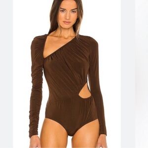 Ronny Kobo Gala Bodysuit Brown small cutout